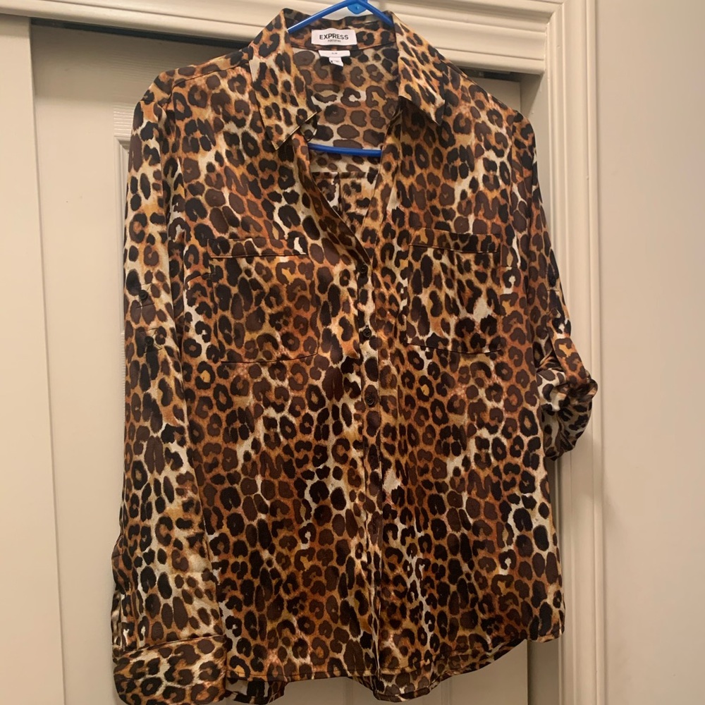 Express women’s satin shirt